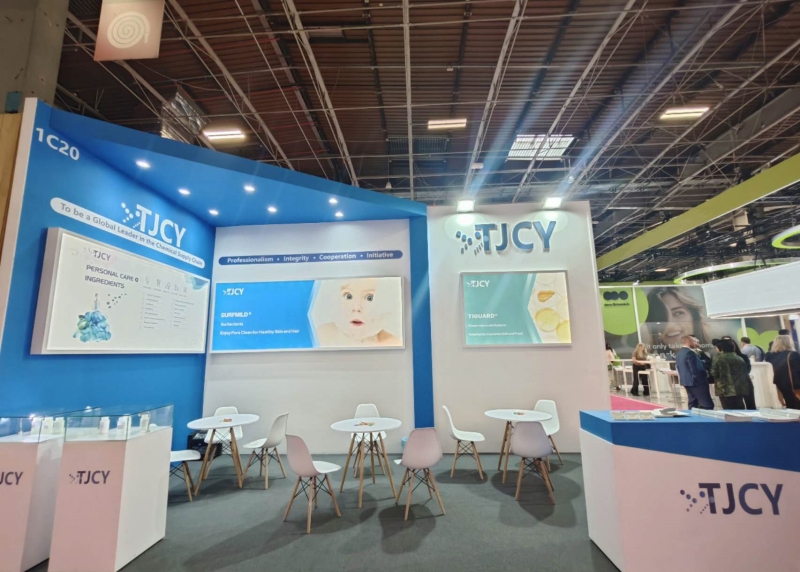 TJCY at In-Cosmetics Global exhibition