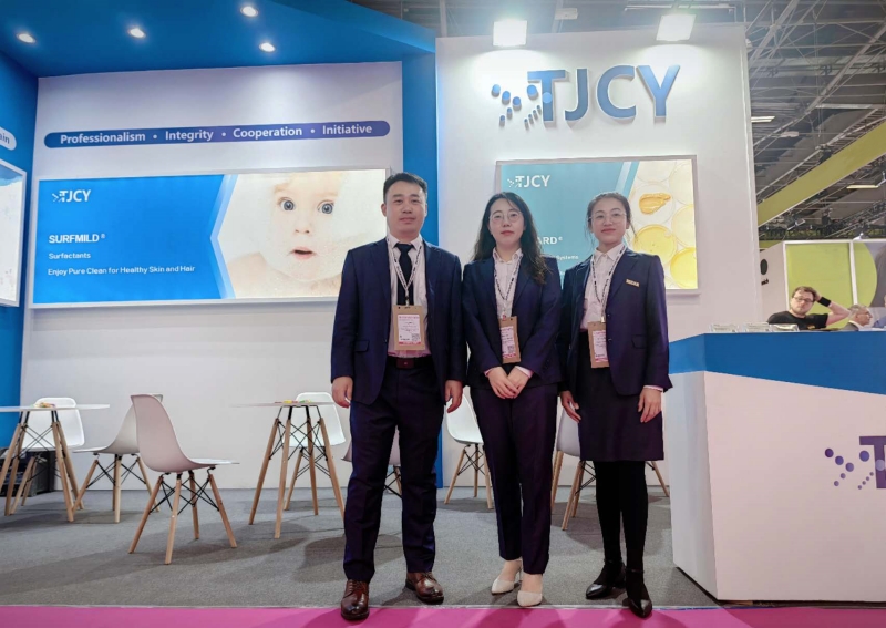 TJCY at In-Cosmetics Global exhibition