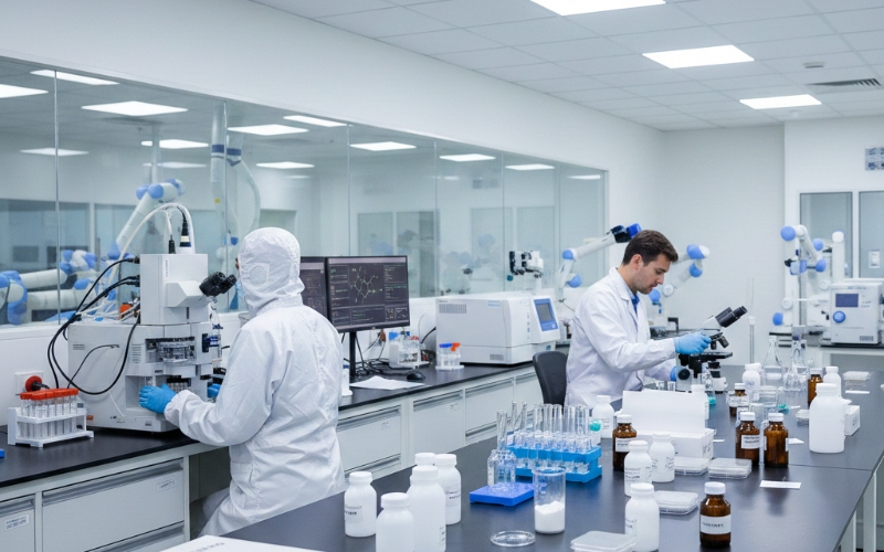 Pharmaceutical APIs and excipients quality control in drug manufacturing